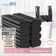 登比塑料袋加厚黑色超大號(hào)背心袋購(gòu)物袋辦公超市手提袋45*63cm100只