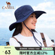 駱駝（CAMEL）漁夫帽男女夏季薄款大頭圍防曬遮陽(yáng)太陽(yáng)帽子大帽檐遮臉大沿帽