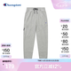 Champion冠軍直筒褲男24新款新款美式運(yùn)動(dòng)男士小C口袋休閑長(zhǎng)褲束腳褲衛(wèi)褲 淺灰色 L
