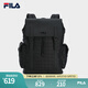 FILA【黑武士】斐樂(lè)男士背包2025秋季新款老花輕便大容量背包書(shū)包黑色 正黑色-BK XS