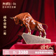 朱炳仁 銅 福牛頂勢 客廳玄關(guān)書(shū)房辦公桌擺銅牛件銅工藝品開(kāi)業(yè)禮品 福牛頂勢