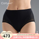 Comfit【商場(chǎng)同款】女士高腰收腰提臀網(wǎng)紗透氣塑身美體褲CP00064禮物 黑色BLK 2XL