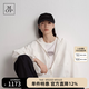Marc O'Polo/MOP  【明星同款】25秋季新款時(shí)尚設(shè)計(jì)感白色寬松連帽夾克外套女 白色100 S