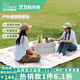 vidalido維達利多戶(hù)外露營(yíng)野餐墊便攜加厚可機洗防潮墊地墊野餐布爬行墊子 印花野餐墊260*195cm|配大別墅