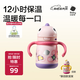 babycare兒童保溫杯嬰兒寶寶吸管水杯霸王龍不銹鋼保溫杯300ml-新舊款混發(fā)