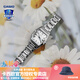 卡西歐（CASIO）【送禮物】手表女士SHEEN小酒桶羅馬數字送女友時(shí)尚優(yōu)雅腕表SHE-4564D-7AUPRC優(yōu)雅銀白