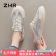 ZHR涼拖鞋女真牛皮透氣網(wǎng)洞半包拖女輕便外穿女鞋 A67ET 米灰 38 