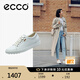 愛(ài)步（ECCO）七夕禮物 板鞋女 時(shí)尚百搭簡(jiǎn)約經(jīng)典平底鞋休閑板鞋女 柔酷430003 白色43000301007 38 （偏小，建議選大一碼）