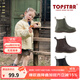TOPSTARTOPSTAR2025冬季新款軟底兒童皮靴男童女童經(jīng)典切爾西棉鞋 1322 黑色 29 內長(cháng)185MM/建議腳長(cháng)175mm