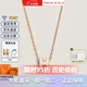 愛(ài)馬仕（HERMES）項鏈女Mini Pop H琺瑯吊墜女士玫瑰金鏈條鎖骨鏈送女友教師節送禮 白色 金色鏈H147992F49