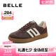百麗（Belle）錦鯉德訓(xùn)鞋女鞋子商場(chǎng)同款銀色休閑運(yùn)動(dòng)小白鞋板鞋A6P1DAM4預(yù)售 玫瑰云海 38 (240mm)