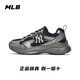 美職棒 MLB時尚潮流透氣銀灰色耐磨舒適厚底防滑輕便網(wǎng)面低幫跑步鞋 3ARNA065N50BKS 42.5 (270mm)