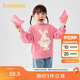 巴拉巴拉兒童衛衣女童2024春秋裝卡通兔子甜美圓領(lǐng)套頭上衣萌208324121001