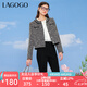 lagogo復古時(shí)尚小香風(fēng)外套女拉谷谷春秋新款氣質(zhì)設計感短款上衣 混色(Y0) L