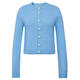 GIRDEAR/哥弟 優(yōu)雅氣質(zhì)精致水晶鑲鉆紐扣圓領(lǐng)長(cháng)袖針織開(kāi)衫148050 藍色 XL 5