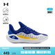 安德瑪（UNDERARMOUR）庫里CURRY 11男女情侶運動(dòng)籃球鞋3027416 藍黃色100 3026615-100 42