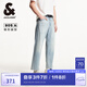 杰克·瓊斯（JACK&JONES）男裝秋季新款舒適百搭舒適個性磨破錐形九分褲牛仔褲225232023 C42淺牛仔藍(lán) 32 175 W32