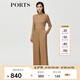 PORTS寶姿秋冬新款女裝針織衫ALM9K407JKW017 卡其色 S