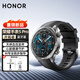 榮耀手表5 Pro智能藍牙通話(huà)eSIM獨立電話(huà)無(wú)感血壓血氧心率睡眠監測心臟守護男士運動(dòng)跑步高端新款腕表 藍牙版【開(kāi)拓者】氟橡膠黑色表帶
