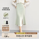 尚都比拉秋季時尚優(yōu)雅裙子女平整腰頭包臀設(shè)計感裙擺半身裙 淺綠色 L 