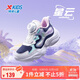 特步（XTEP）兒童童鞋女生網(wǎng)布旋鈕扣星星氣泡休閑鞋 烏紫色/雪青紫 32碼