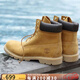 添柏嵐（Timberland）男鞋馬丁靴秋冬戶外徒步登山大黃靴輕便耐磨厚底休閑高幫靴 經(jīng)典寬版黃靴/建議拍小半碼 40 (250mm)