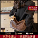 CRTNZO KROEZ輕奢包包女包2025年新款斜挎包女士餃子包生日七夕情人節禮物實(shí)用 咖啡色-送女友老婆實(shí)用高級感