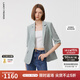 朗姿設計感時(shí)尚氣質(zhì)西裝女時(shí)髦洋氣新款修身職業(yè)西服外套 淺霧霾藍色2 L