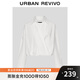 UR2025秋季新款女裝氣質(zhì)假兩件超寬松短款罩衫襯衫UWM250137 本白 M (M-L)