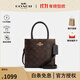 蔻馳（COACH）【雙11狂歡】 coach女包 MINI CALLY單肩手提包托特包琴譜包風(fēng)琴 深棕色5693IMAA8