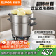 蘇泊爾（SUPOR）蒸鍋304不銹鋼鍋加高蓋四層大容量家用湯鍋燉蒸煮一體燃氣灶28cm