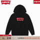 Levi's【特價(jià)來(lái)襲】李維斯女士春季時(shí)尚美式經(jīng)典潮流時(shí)尚寬松衛衣 黑色（1) XS