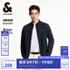 杰克·瓊斯（JACK&JONES）25年男裝長袖襯衫男垂感天絲亞麻男士襯衣商務休閑內(nèi)搭外穿刺繡 藏藍E39 S 170