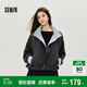 森馬（Semir）外套女秋季花苞拼接格子寬松立領(lǐng)2025風(fēng)文藝通勤夾克10A525108004