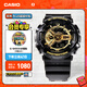 卡西歐（CASIO） G-SHOCK 卡西歐黑金運動(dòng)男士手表石英電子表送男士友禮物禮物 GA-110GB-1APR-自動(dòng)LED照明