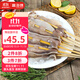 富海錦魷魚(yú)半支串凈重440g 10-12串 轟炸大魷魚(yú)燒烤火鍋食材 海鮮軟足類(lèi)