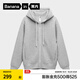 蕉內（Bananain）【王一博同款】非常服503Relax男女同款連帽家居衛衣外套夾克 【趙露思同款】中麻灰 M