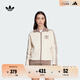 adidas復古運動(dòng)夾克外套女裝秋季阿迪達斯官方三葉草 奇妙白/影跡棕     M