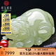 可玉可求七夕禮物 孤品和田玉貔貅手把件男士 青白色貔貅玉石把件珠寶 款一 淺黃口M7239