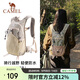 駱駝（CAMEL）輕便男女大學生越野跑騎行戶外登山雙肩背包 1152253010 卡其色