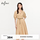 伊芙麗（eifini）【商場(chǎng)同款】伊芙麗連衣裙ZE8191481 淺棕 S 155/80A
