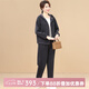 甘甘的世界2025春季新款休閑甘夫人兩件套上衣褲子洋氣運動套裝女 藍色 2XL 適合125-135斤