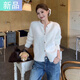 斐特瑪韓系外穿洋氣長(cháng)袖毛衣女2025秋季新款慵懶風(fēng)短款寬松針織開(kāi)衫上衣 白色 M 【建議95-115斤】