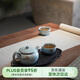 萬(wàn)仟堂（Edenus）茶具套裝 陶瓷茶具茶盤(pán)茶杯套裝茶具禮盒裝粉青釉 七夕禮物 云起