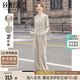 絲柏舍時(shí)尚運(yùn)動(dòng)套裝女2025秋裝新款假兩件上衣搭長(zhǎng)款褲子兩件套