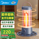 美的（Midea）取暖器家用小太陽(yáng)鳥(niǎo)籠電暖氣遠紅外碳素管速熱節能環(huán)繞烤火爐取暖爐傾倒斷電 HPT10A 藍色+360°環(huán)繞取暖
