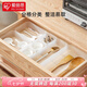 愛(ài)麗思（IRIS）桌面收納盒塑料小抽屜收納盒廚房桌面化妝品雜物儲(chǔ)物分格整理盒子 IG46（抽屜分隔收納盒 9件套）