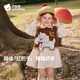 貝肽斯女童套裝2025春秋新款女寶寶秋季衣服兒童洋氣連衣裙馬甲兩件套