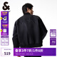 杰克·瓊斯（JACK&JONES）25年男裝秋季外套男士棒球領(lǐng)寬松休閑重磅刺繡夾克外套飛行員夾克 黑色E41 M (175)