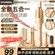 HYUNDAI全自動(dòng)卷發(fā)棒神器負(fù)離子直發(fā)梳32mm蛋卷頭五合一大波浪宿舍持久定型不傷發(fā)生日禮物送女友三合一 典雅金【蛋卷頭+直發(fā)梳+28/32/40mm】